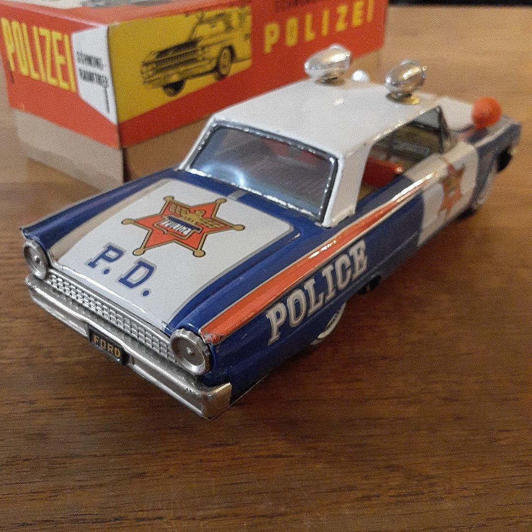 イチコー『FORD パトカー』ブリキのおもちゃ　箱付き　日本製 !!