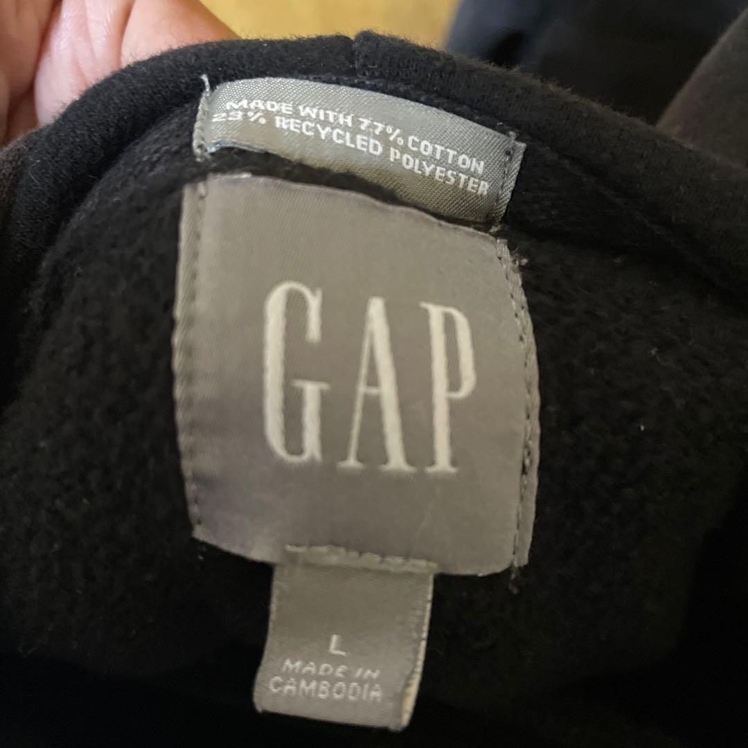 GAP ブラック フード付きパーカー スウェット Lサイズ セットアップ