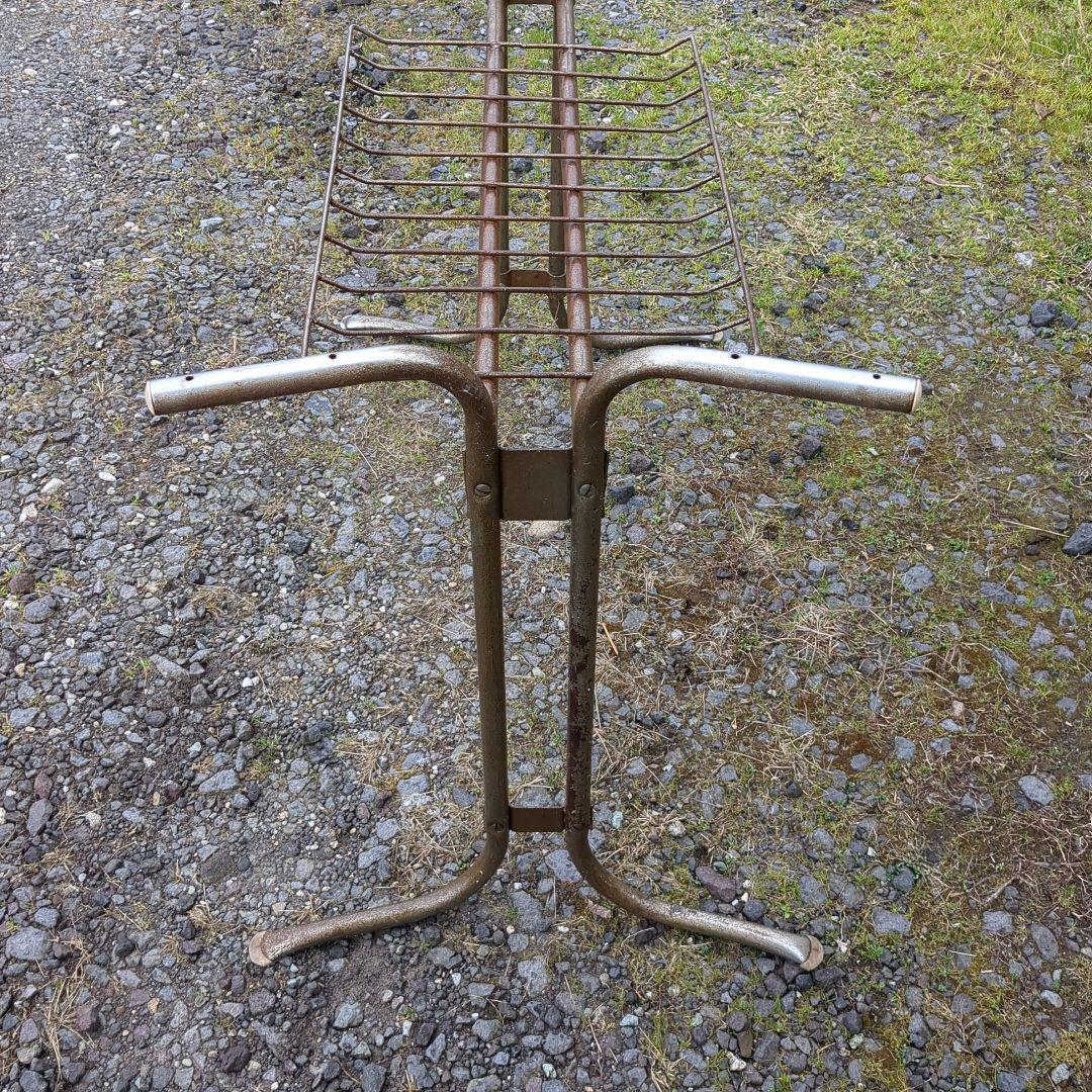 昭和レトロ　テーブル脚　アイアンレッグ　机　デスク　ポップ　アンティーク　家具