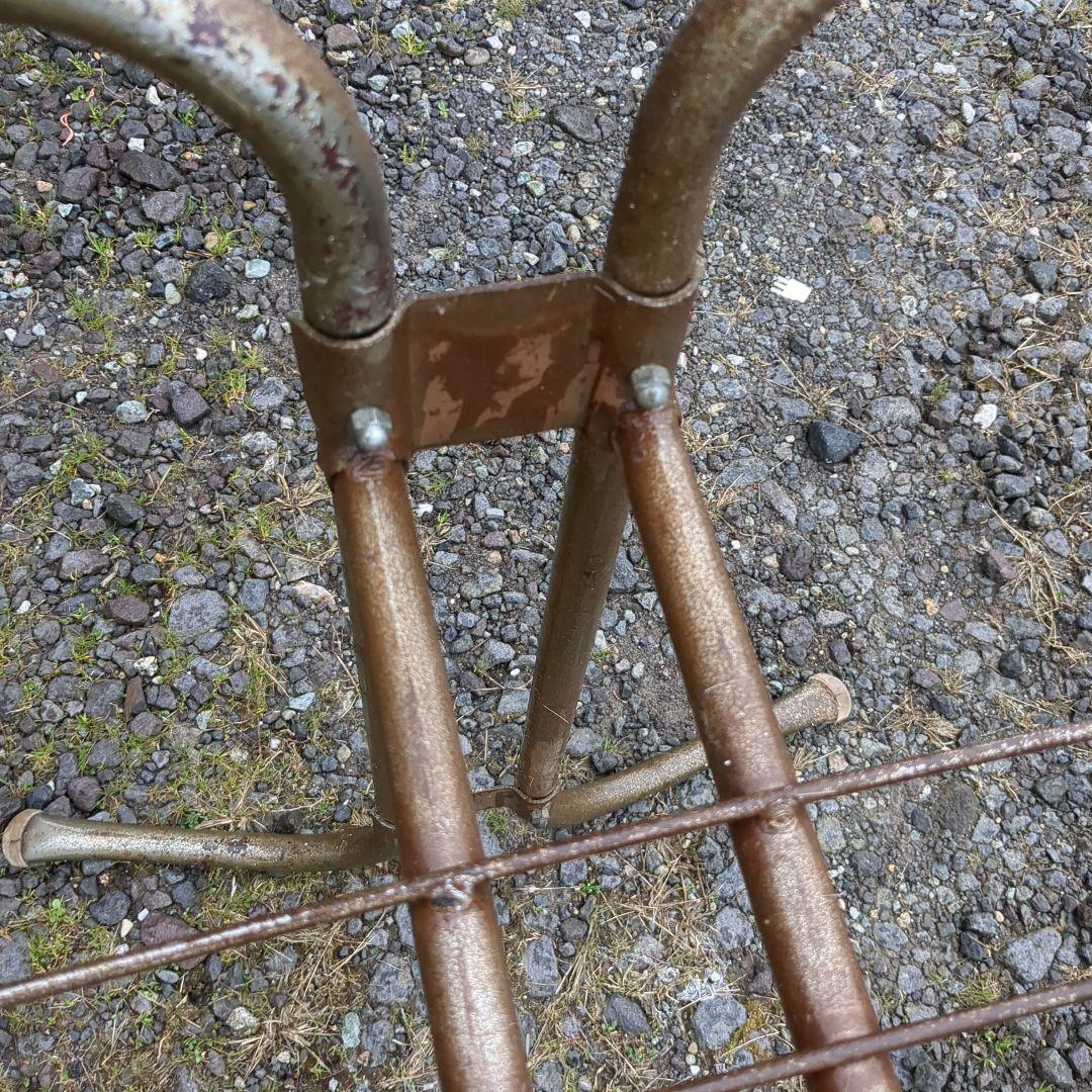 昭和レトロ　テーブル脚　アイアンレッグ　机　デスク　ポップ　アンティーク　家具