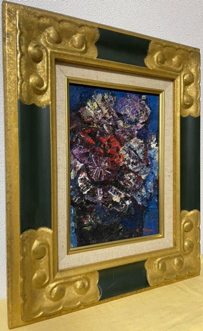 作家不詳 幻の画家 原勝四郎？油彩 板絵 SM 真筆保証 1点物