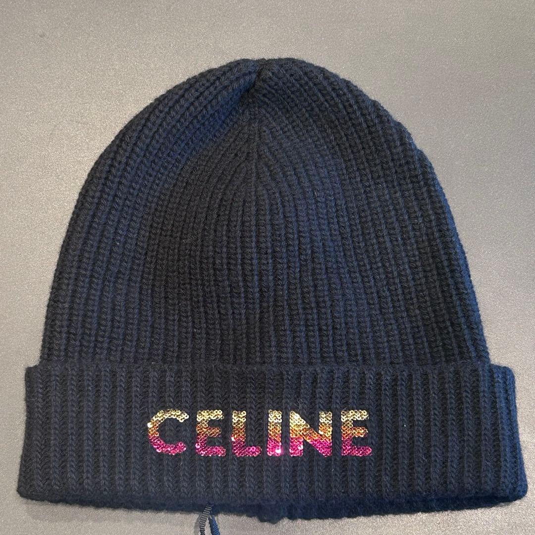 新品未使用CELINE セリーヌ ブラック ニット帽