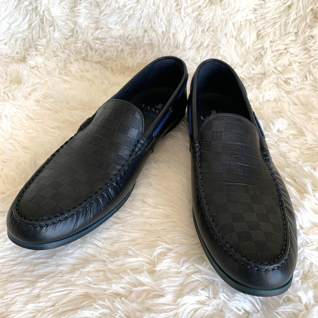 美品❣️ランバンオンブルー レザーシューズ スリッポン 26.5cm レザー