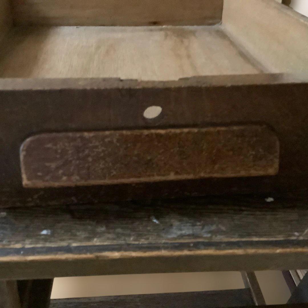 昭和レトロ　机　学習机　勉強机　作業台　テーブル　ヴィンテージ　アンティーク