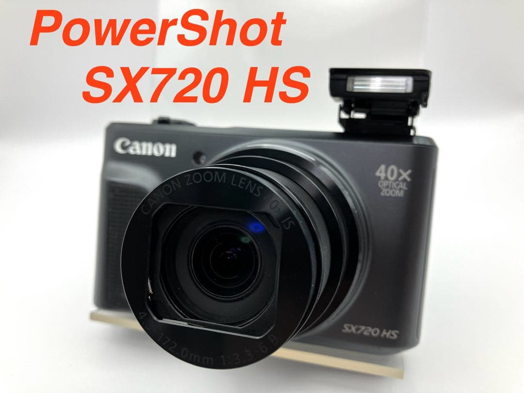 【美品】Canon PowerShot SX720 HS ブラック　デジカメ