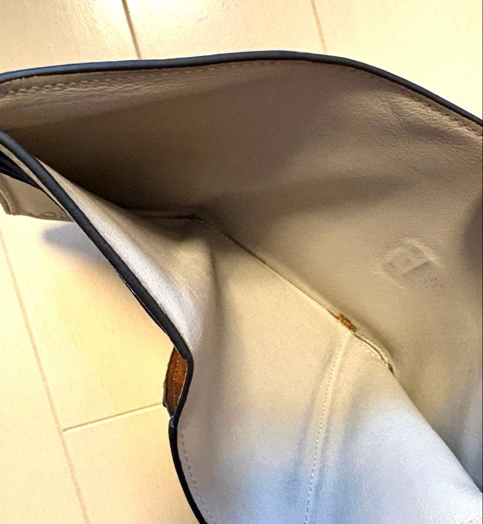 ロエベ　三つ折り財布　ミントグリーン