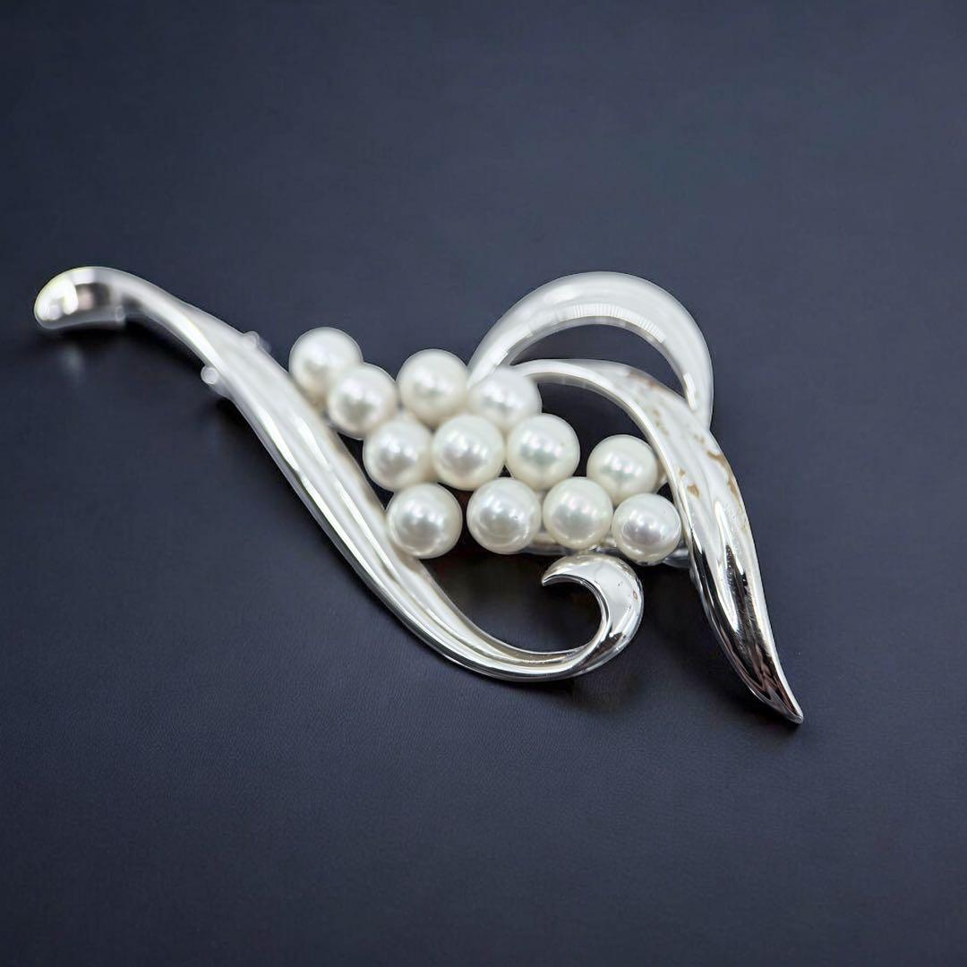 【未使用保管品】ミキモト　アコヤ　パール　本真珠　ブローチ　コサージュ