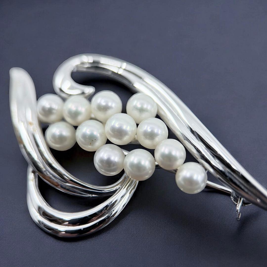 【未使用保管品】ミキモト　アコヤ　パール　本真珠　ブローチ　コサージュ