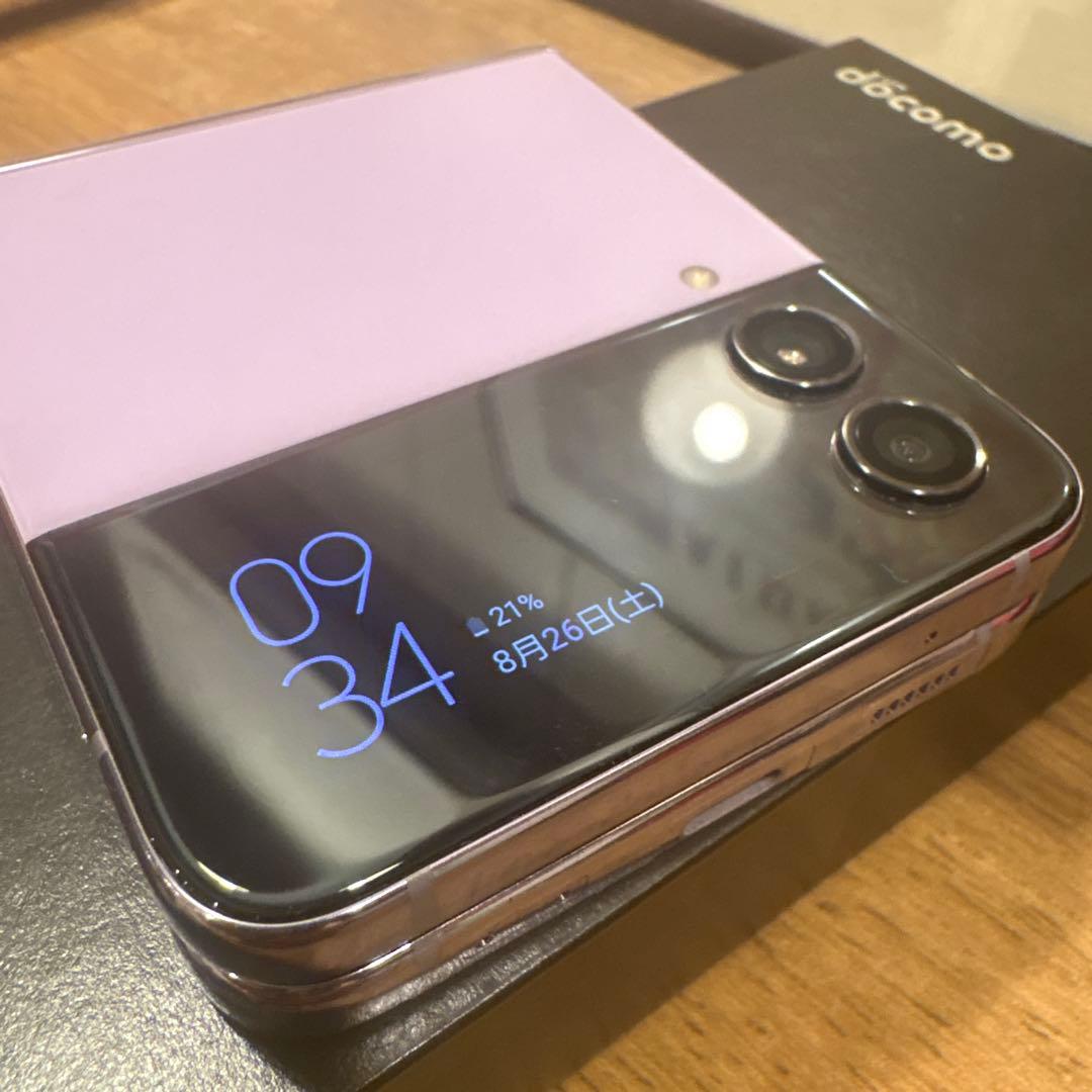 docomo Galaxy Z Flip4 パープル 本体