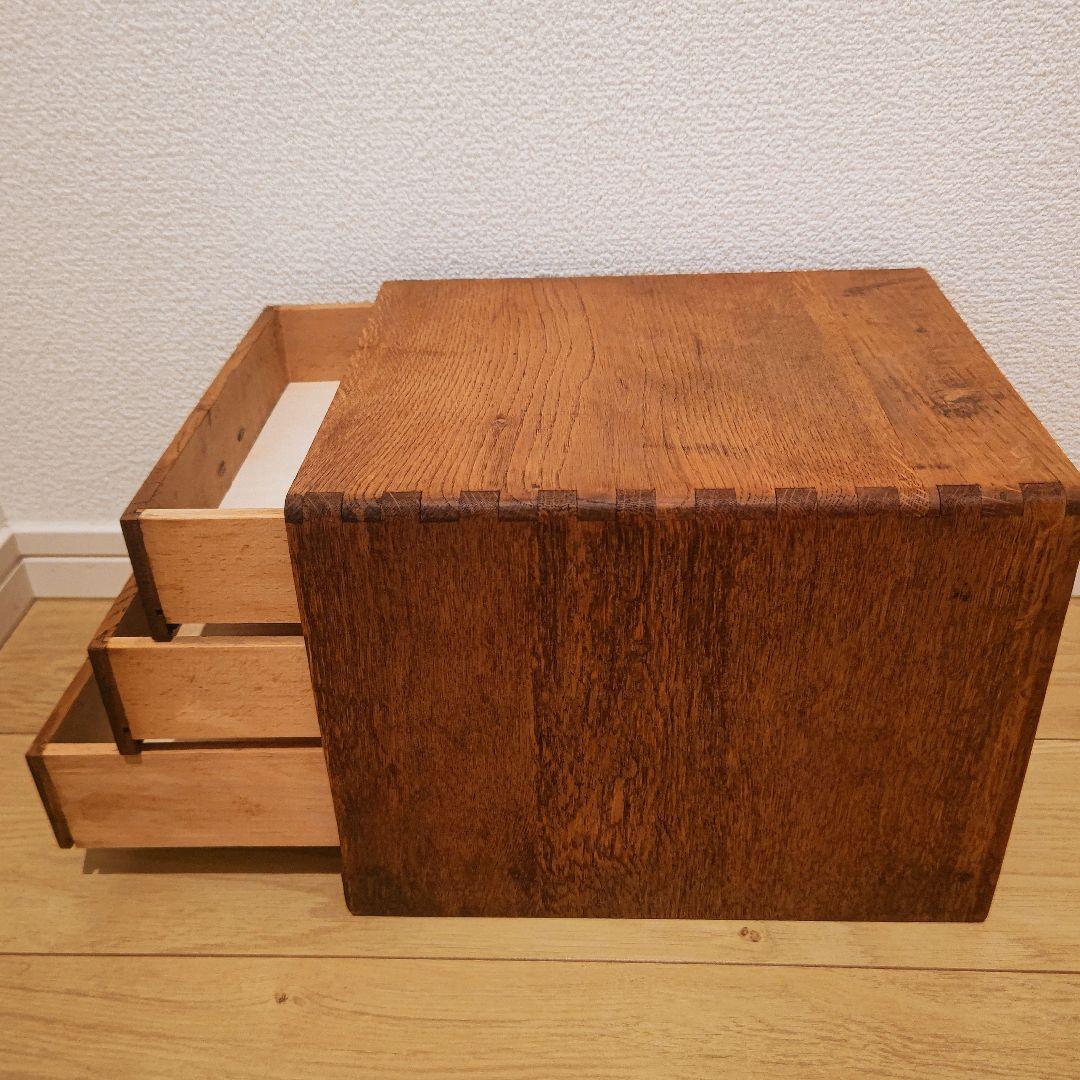 リペア済 美品　 3段小引き出し　 昭和レトロ アンティーク　引き出し　年代物