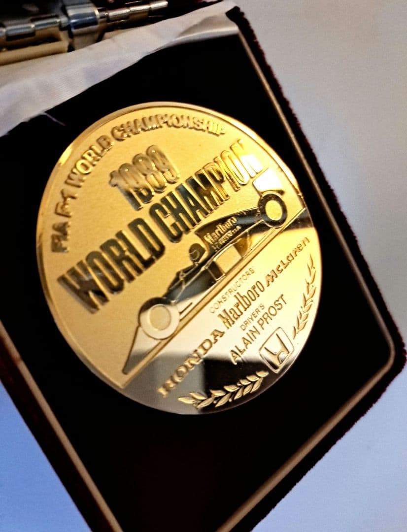 1989年　ウィリアムホンダコンストラクターチャンピオン記念メダル