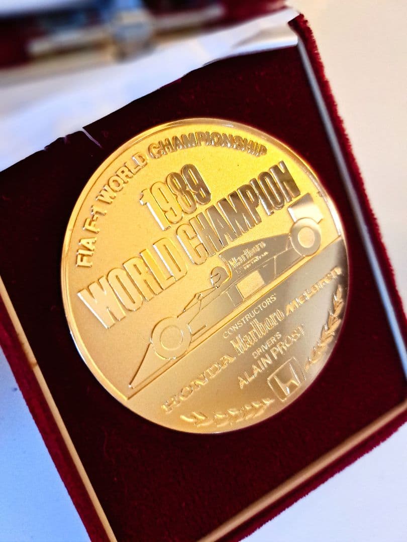 1989年　ウィリアムホンダコンストラクターチャンピオン記念メダル