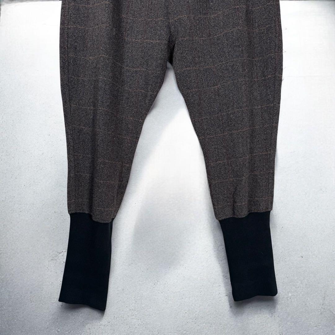 glamb グラム アップランドチェックスラックス 裾リブ 2