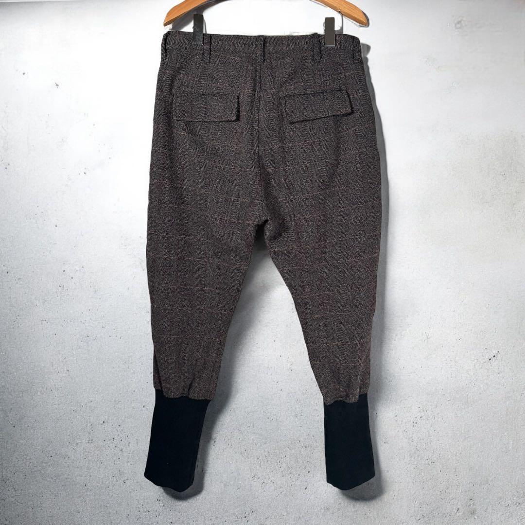 glamb グラム アップランドチェックスラックス 裾リブ 2