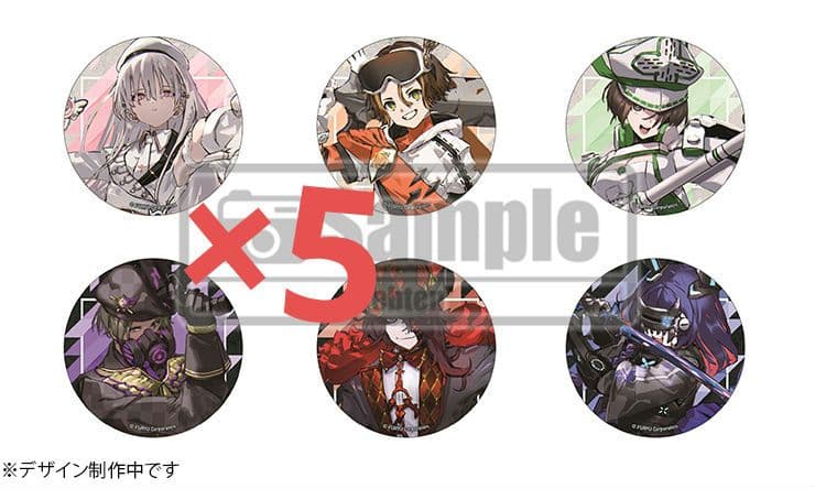 ヴァレット　VARLET エビテン特典　缶バッジ６種セット×5