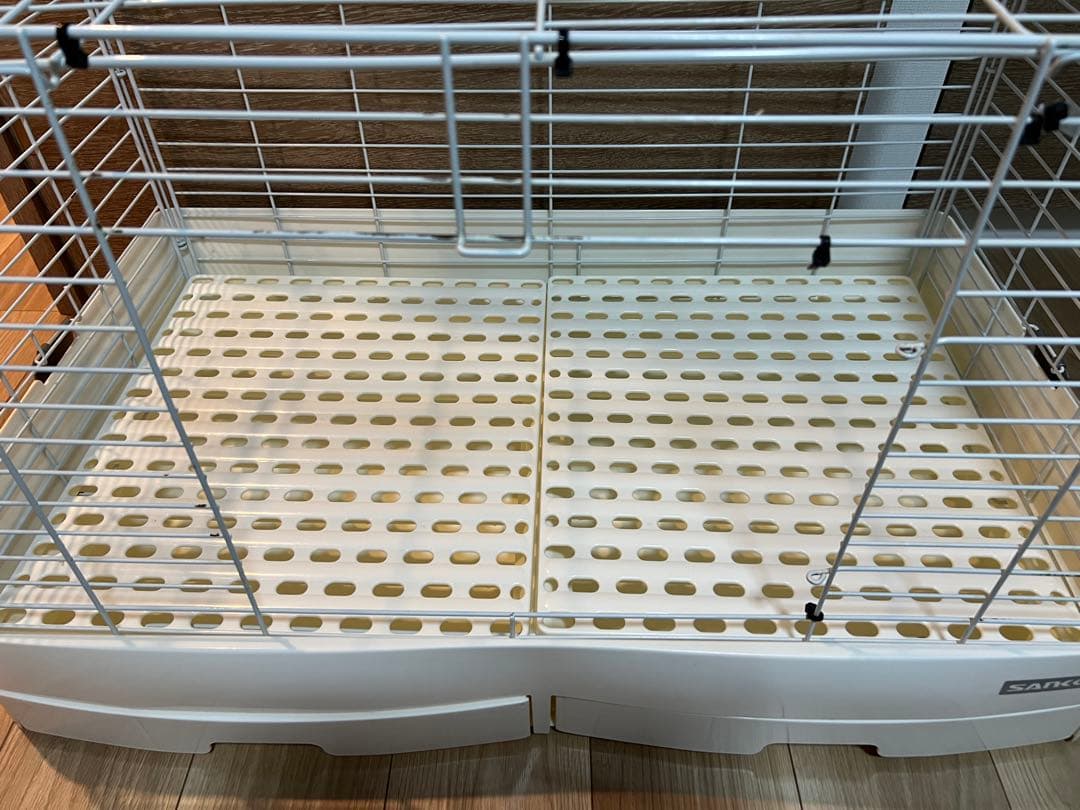 Sanko ケージ ホワイト キャスター付 サンコー イージーホーム エボ80