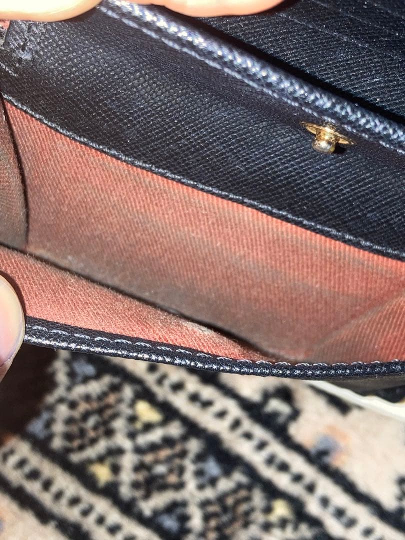 MARNI 二つ折り財布 ネイビー/グレー