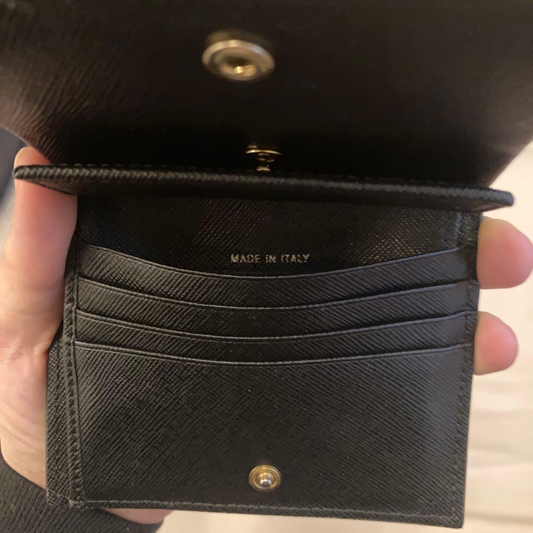 MARNI 二つ折り財布 ネイビー/グレー