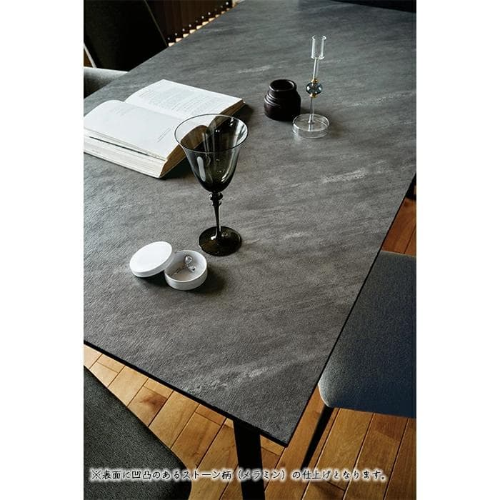 モデル展示 未使用品ダイニングテーブル横幅160cm ストーン柄 CHERRY