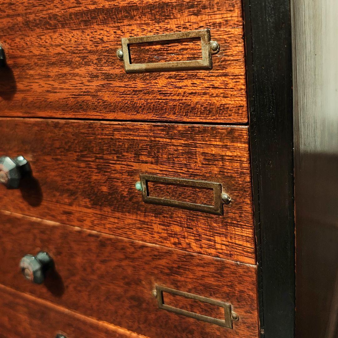 小引き出し5杯　小抽斗　昭和レトロ　木箱　古家具