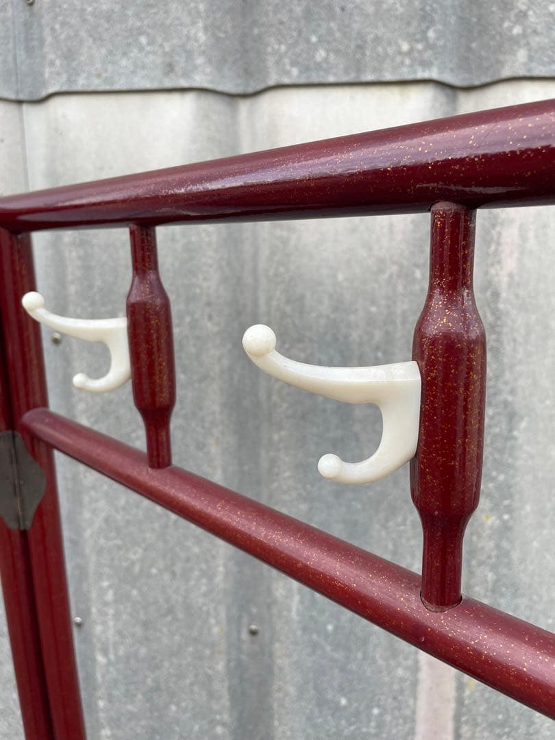 稀少/古道具/当時物/無垢材/木製/衣紋掛け/衣桁/着物掛け/31