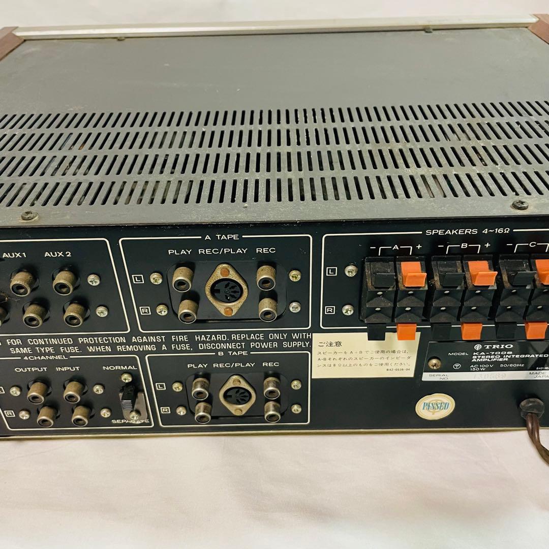 TRIO KA-7006 トリオ　プリメインアンプ　通電確認　元箱付き　現状品
