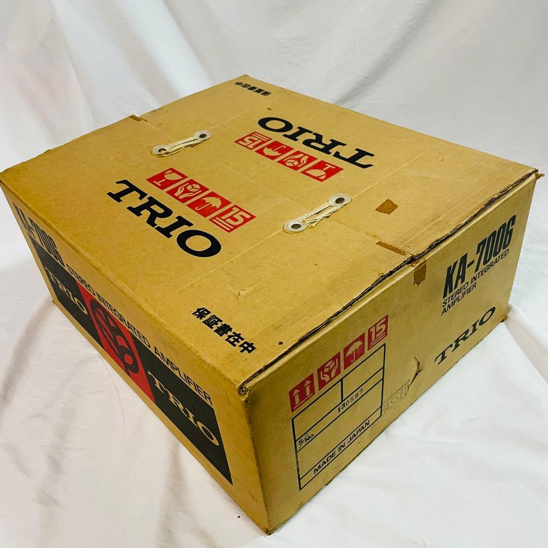 TRIO KA-7006 トリオ　プリメインアンプ　通電確認　元箱付き　現状品