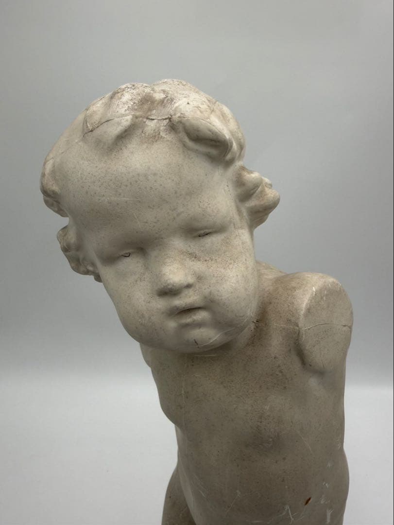 石膏像 小児立像 キューピット 美術　小僧