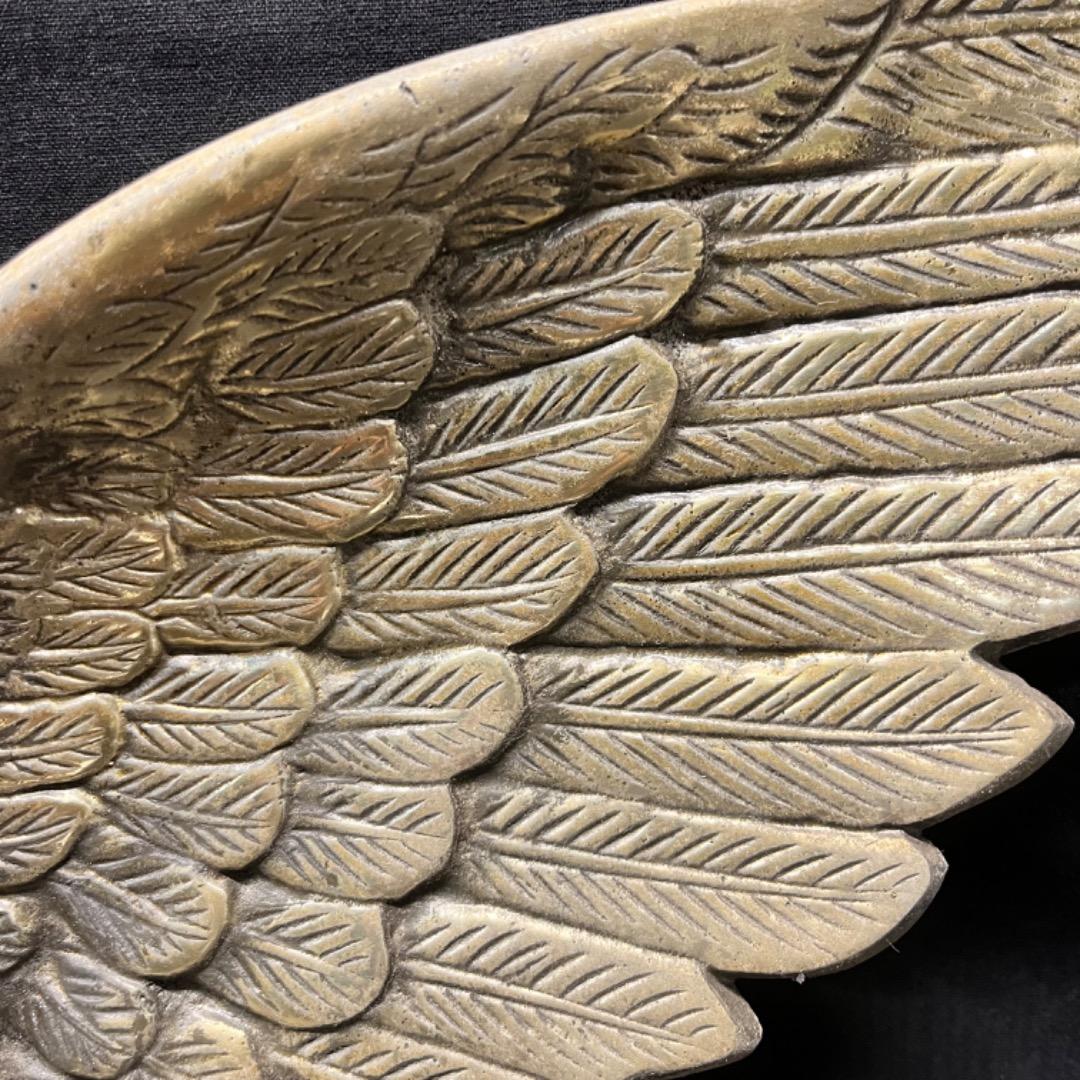 ▽Bi1061 日本製 デコトラ 鷲 鷹 レリーフ 当時物 金属製 長期保管品