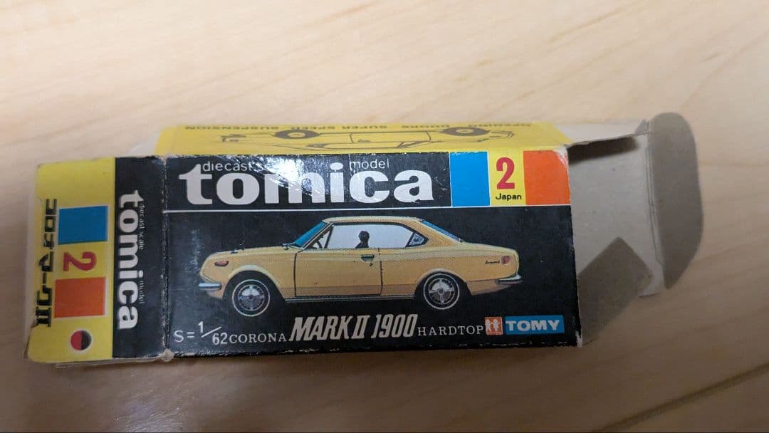 2 コロナ マークII 1900ハードトップ 1a 指定箱 トミカ 日本製 黒箱