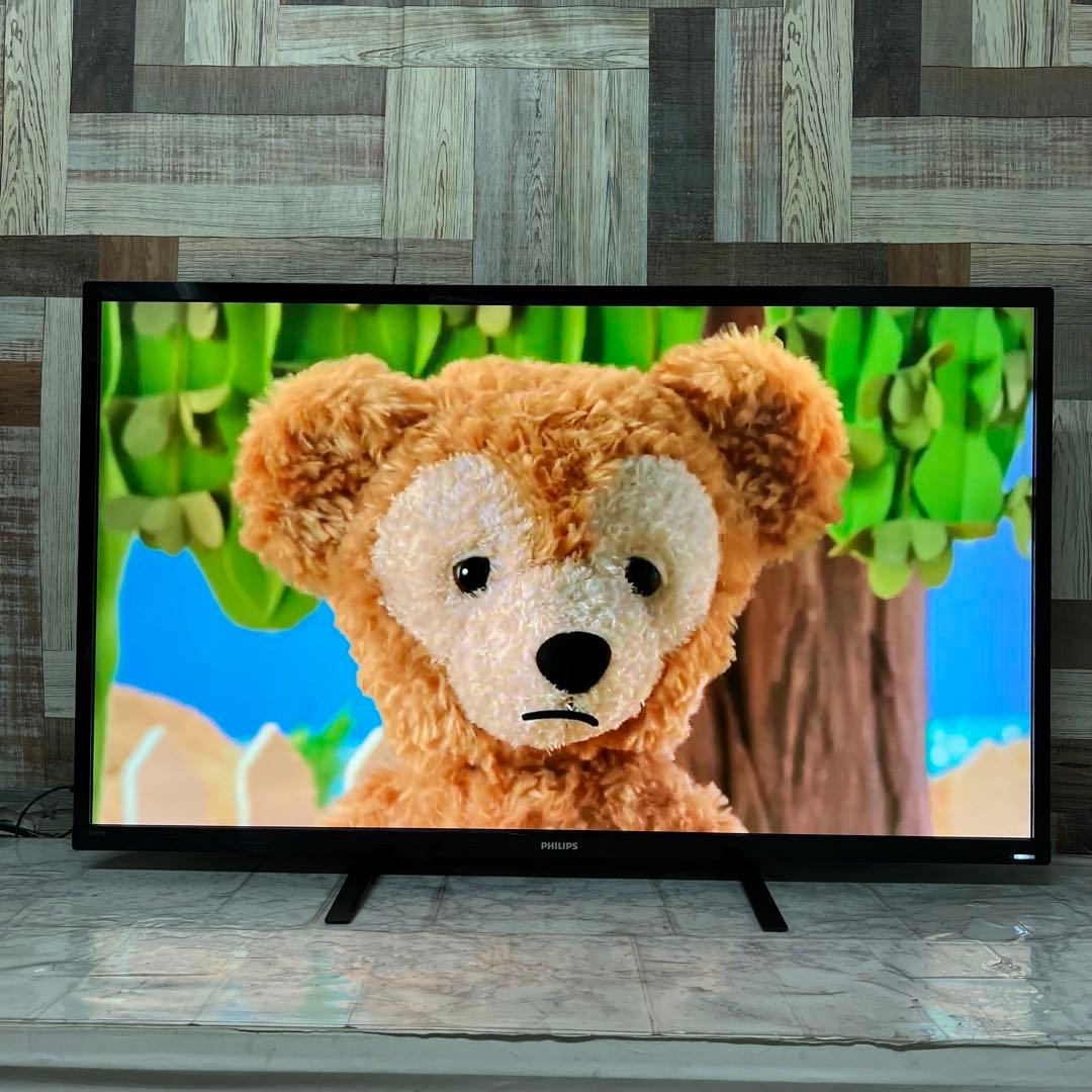 即日受渡❣️全国送料込フィリップス4K 4画面出力43型モニター 臨場サラウンド