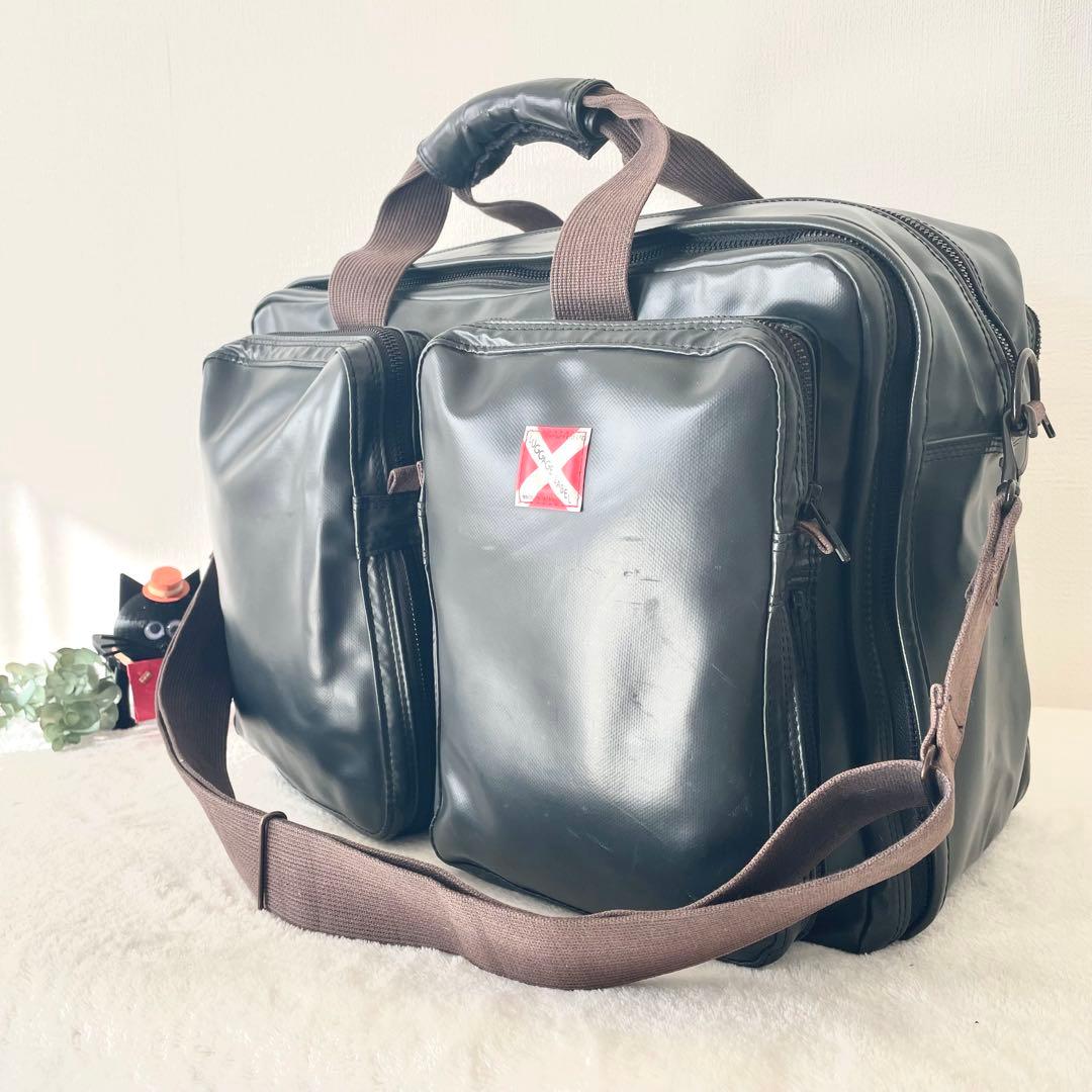 LUGGAGE LABEL LINER 赤バッテン 山口タグ 2wayバッグ