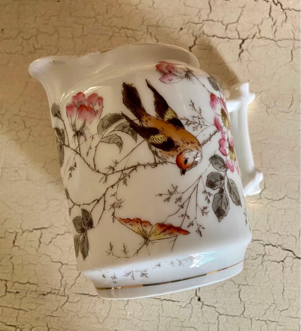 フランス　アンティーク　リモージュ　ピッチャー　ジャグ　花瓶　花器