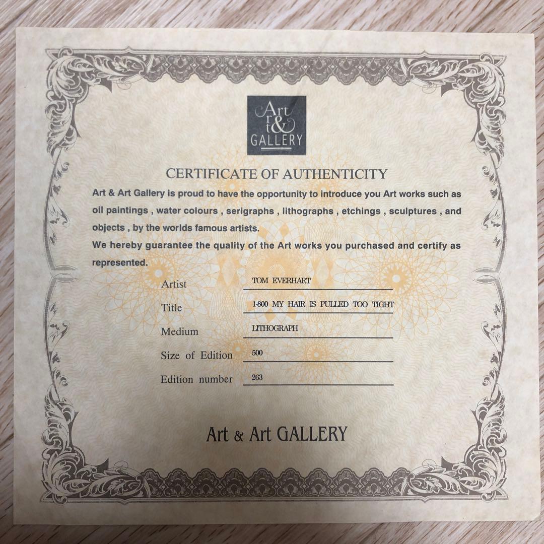 希少！大型絵画PEANUTSトムエバーハート２５年以上前の作品