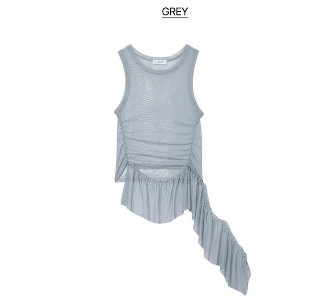 LCDC アシンメトリー グレー タンクトップ