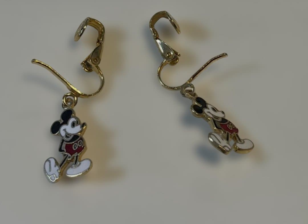 アナハイム ディズニーランド ミッキーマウスイヤリング＆非売品 記念メダル