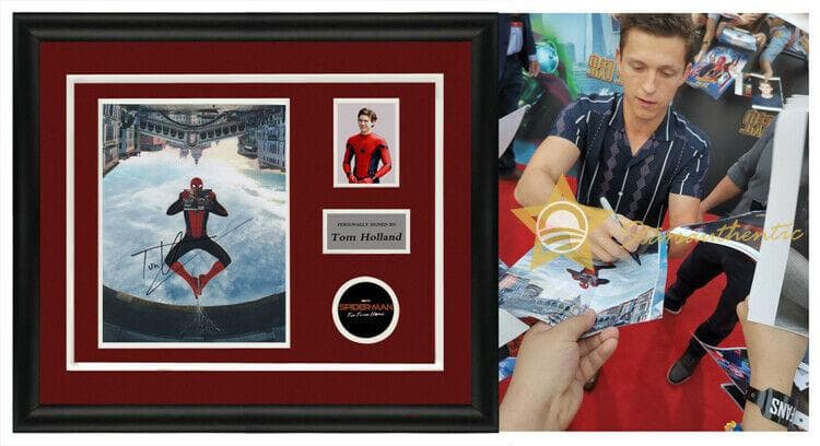 直筆サイン入り写真 スパイダーマン /フレーム別/SA鑑定済