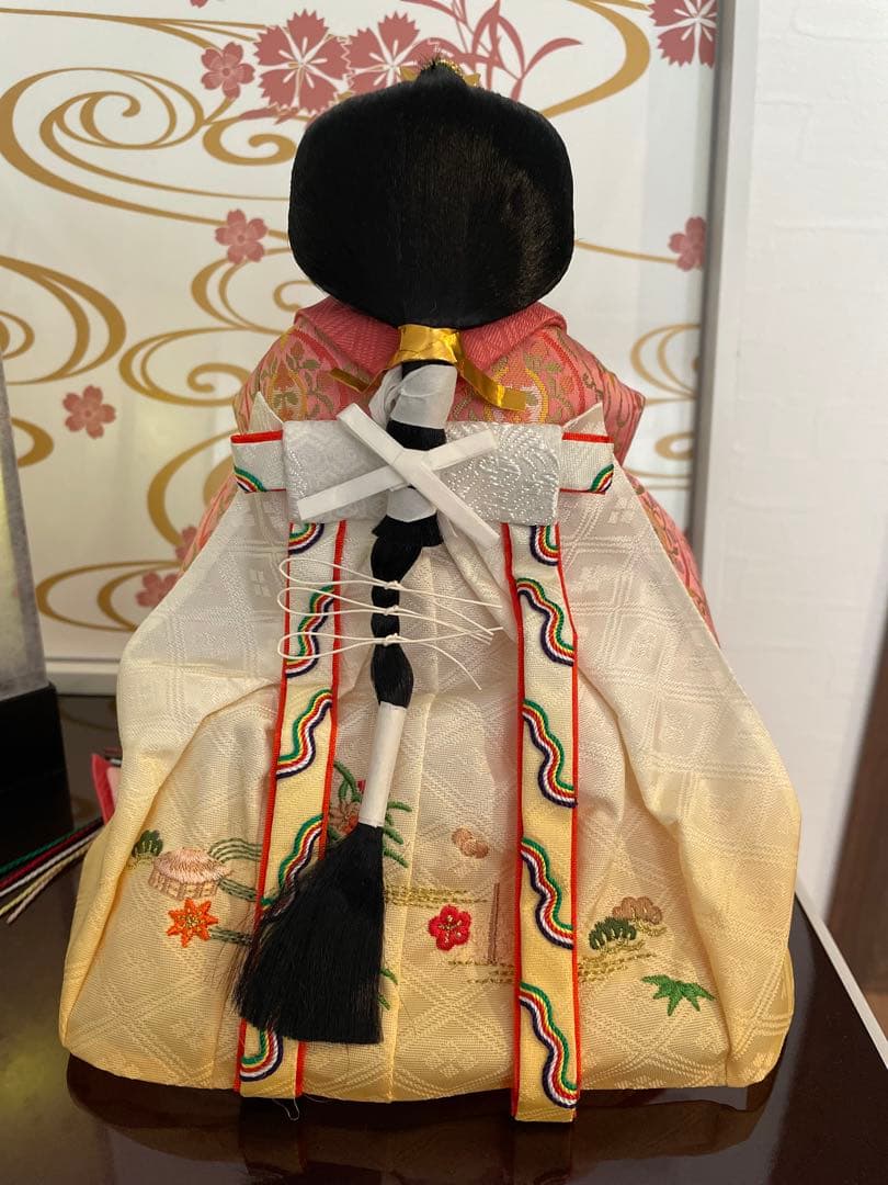 こ*ん様 ひな人形 おしゃれ コンパクト モダン 立雛 雛人形 立ち雛 たちびな