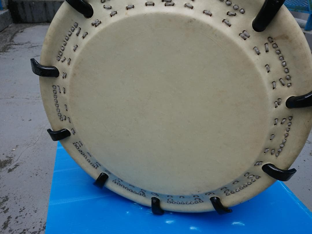 状態良好‼　けやき７寸胴　ボルト締め三丁掛締太鼓