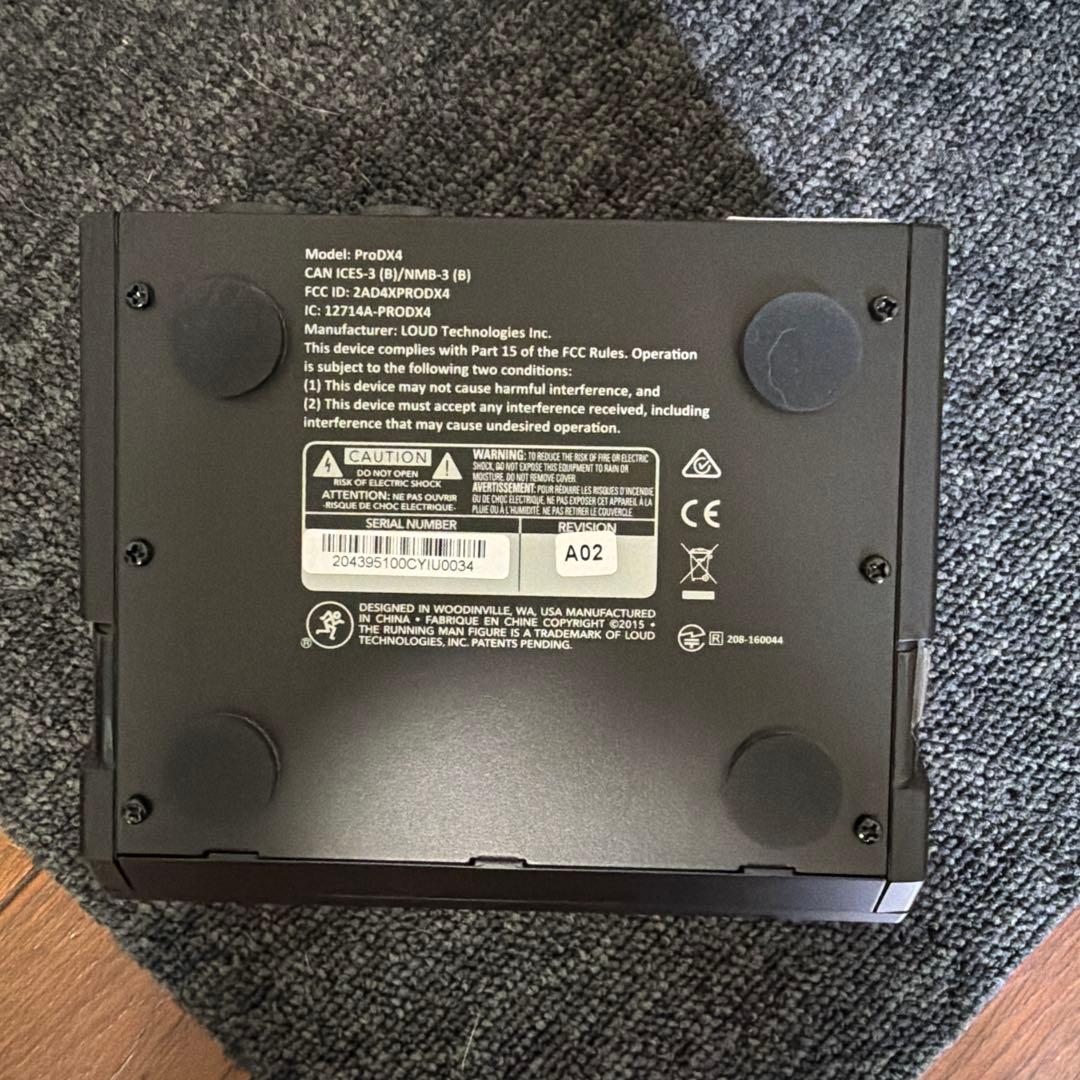 MACKIE prodx4 4チャンネルワイヤレスデジタルミキサー