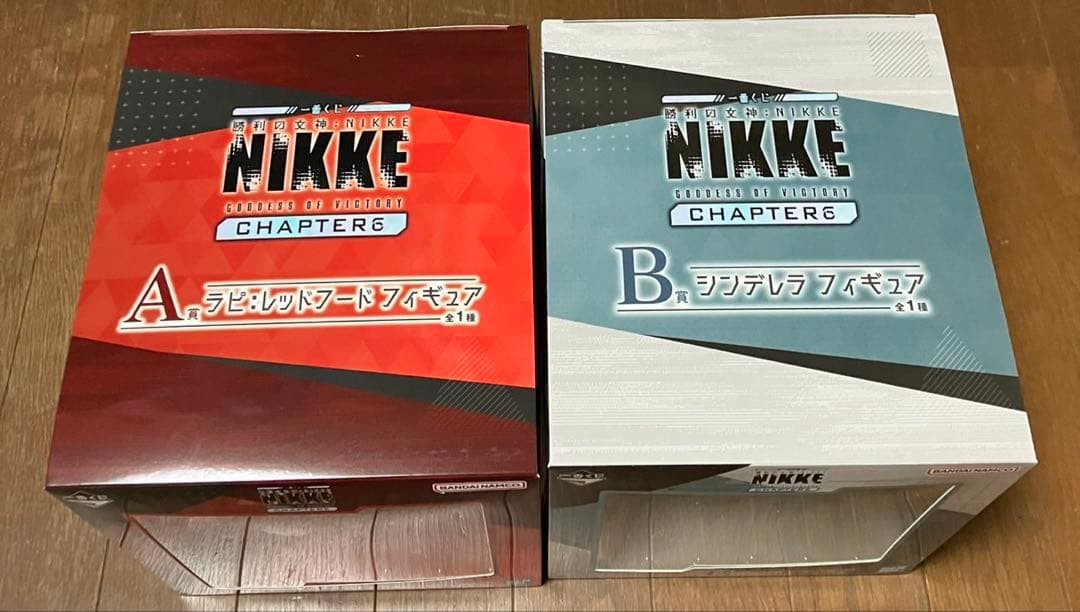 一番くじ NIKKE A賞ラピ レッドフード B賞 シンデレラ フィギュア2点