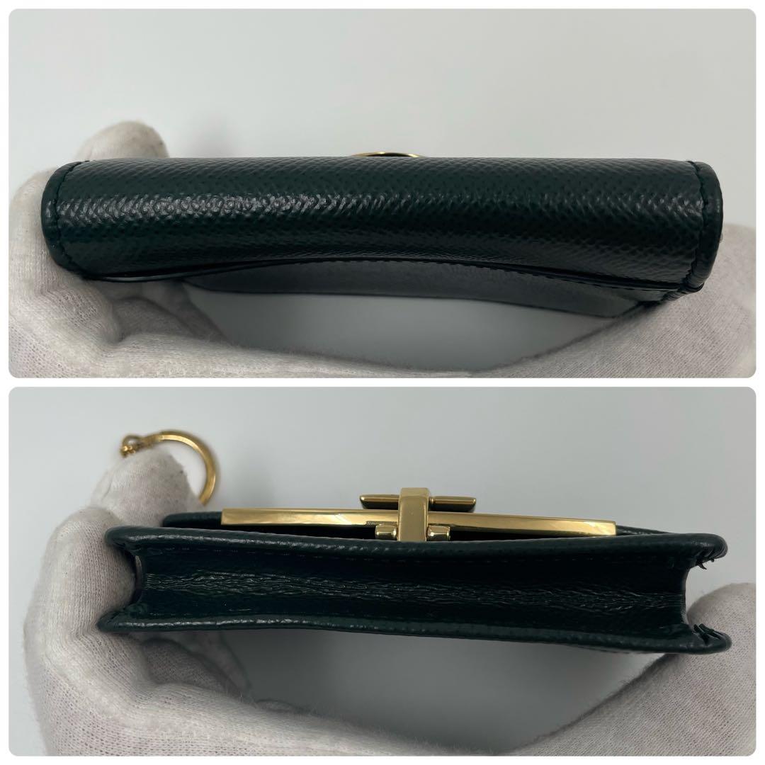 【希少色 極美品】フェラガモ ガンチーニ カードケース ケース キーリング