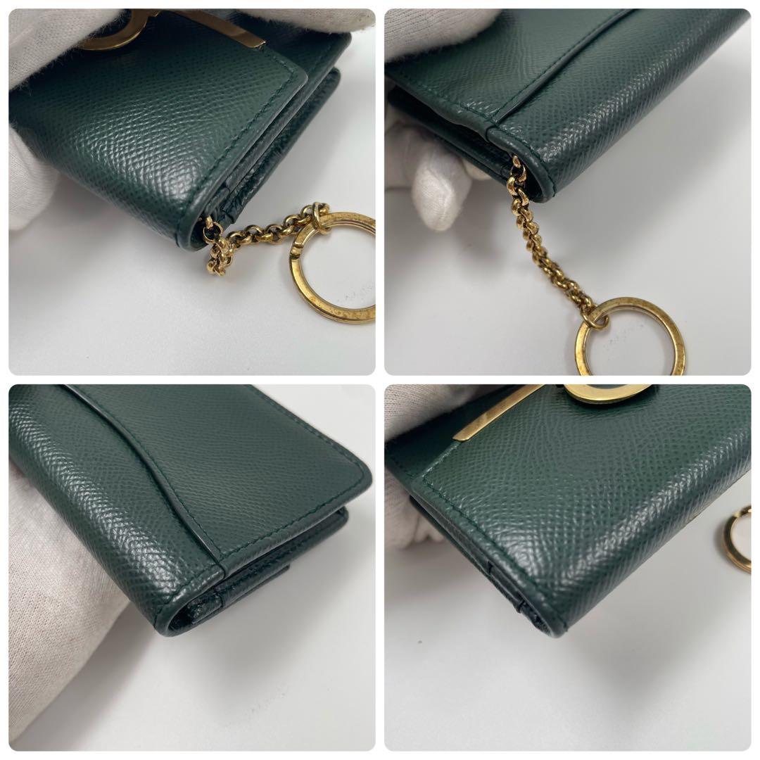 【希少色 極美品】フェラガモ ガンチーニ カードケース ケース キーリング