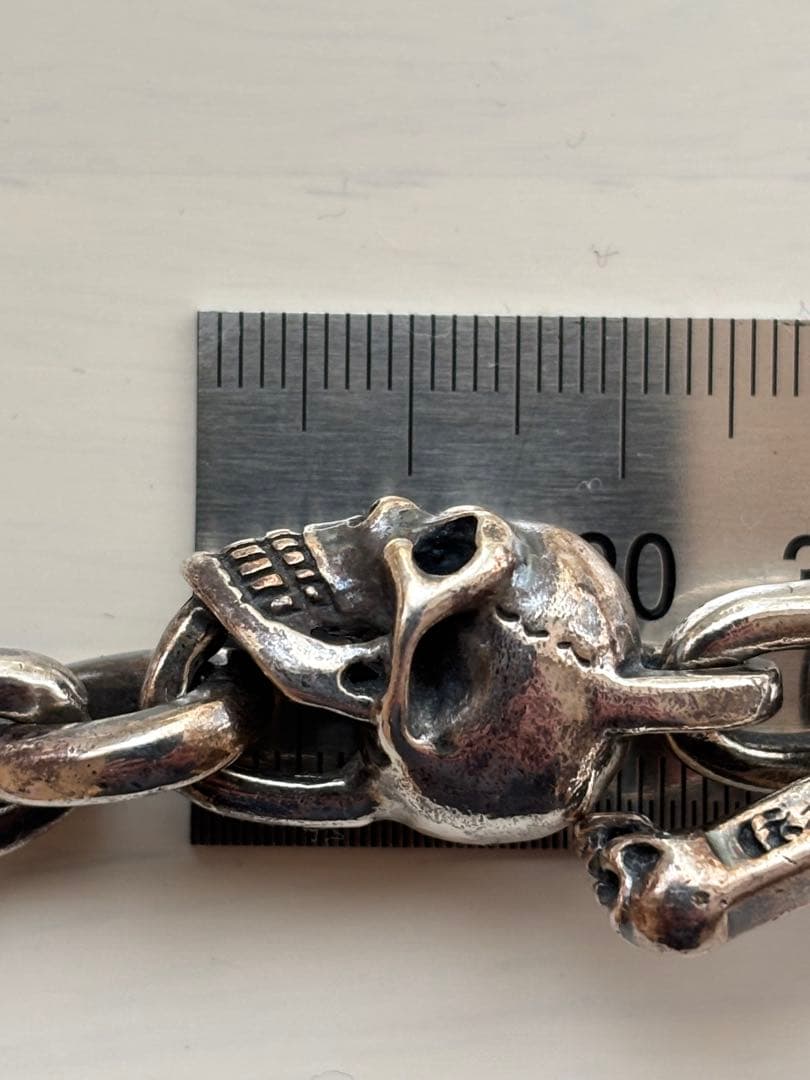 ガボール　ガボラトリー　生前2スカル　スモールオーバルリンクブレスレット