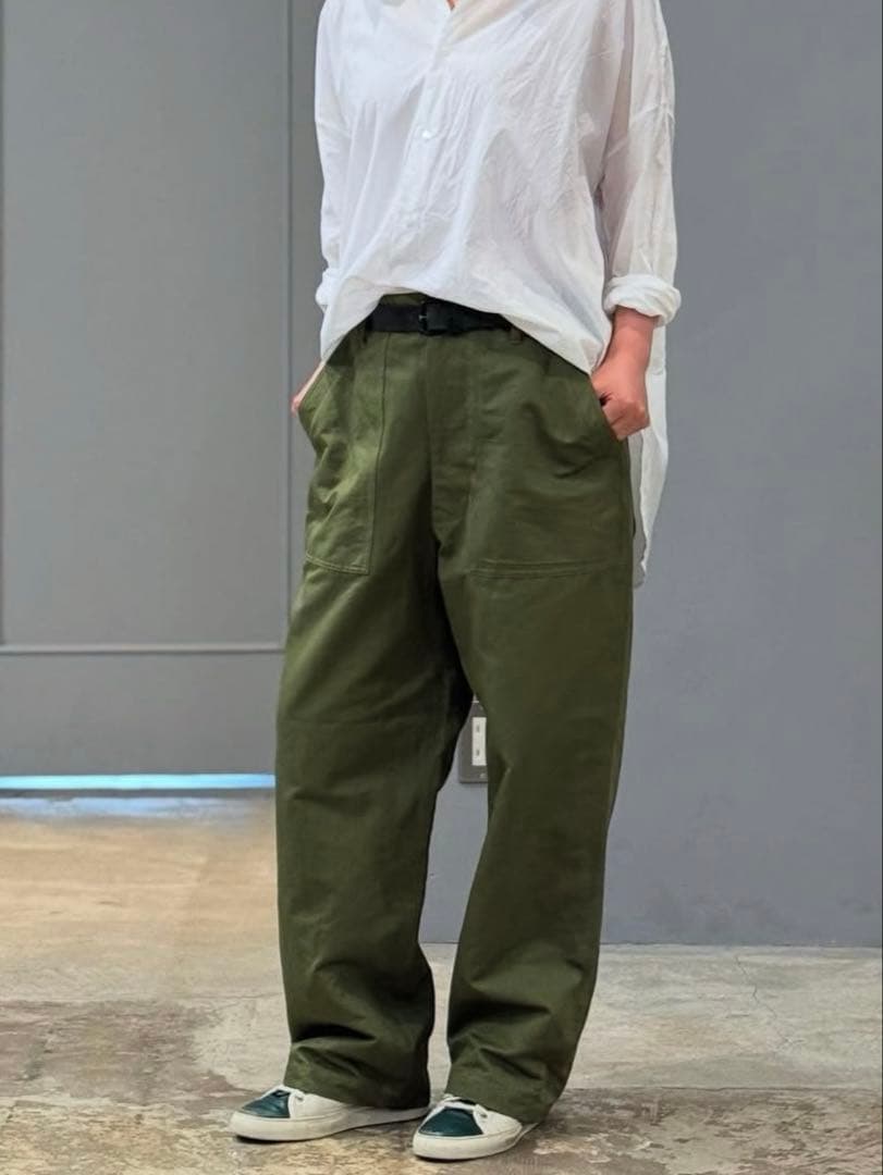 パンツ HTS COTTON/LINEN KERSEY BAKER PANTS