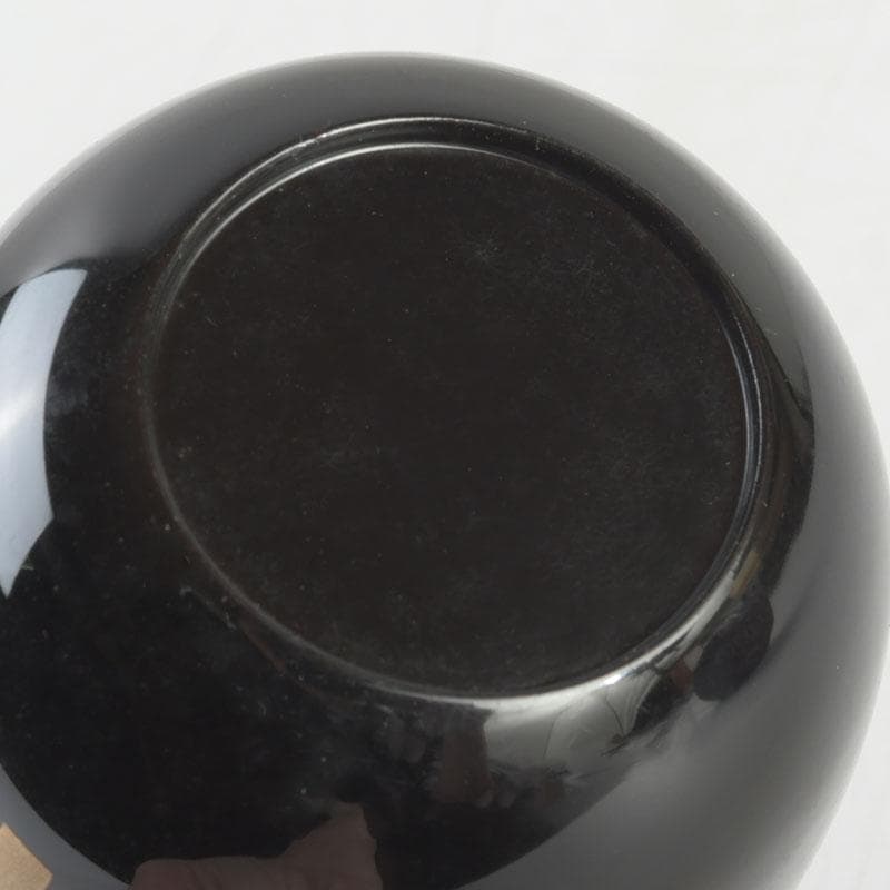 茶道具　塗師　安田春仁作　香ノ図蒔絵　中棗　共箱　V　9577