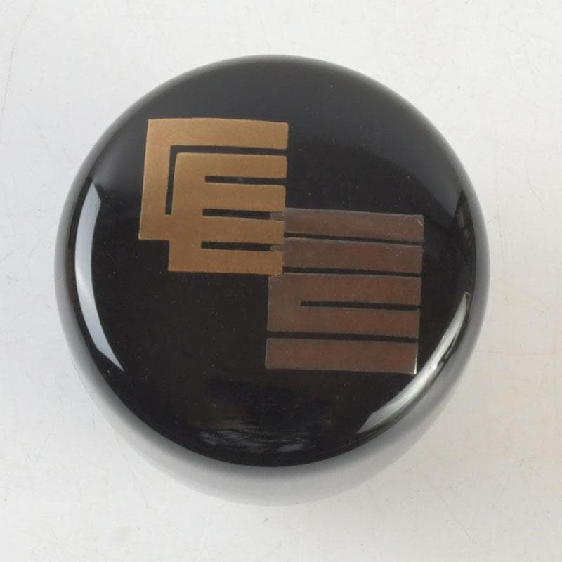 茶道具　塗師　安田春仁作　香ノ図蒔絵　中棗　共箱　V　9577