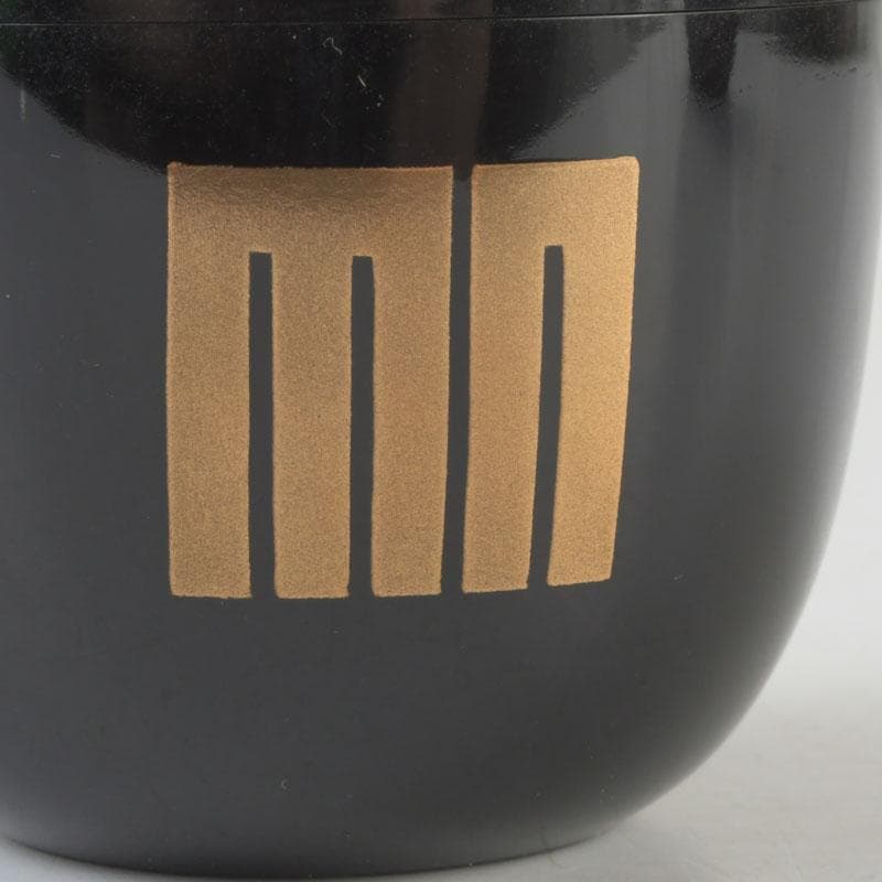 茶道具　塗師　安田春仁作　香ノ図蒔絵　中棗　共箱　V　9577