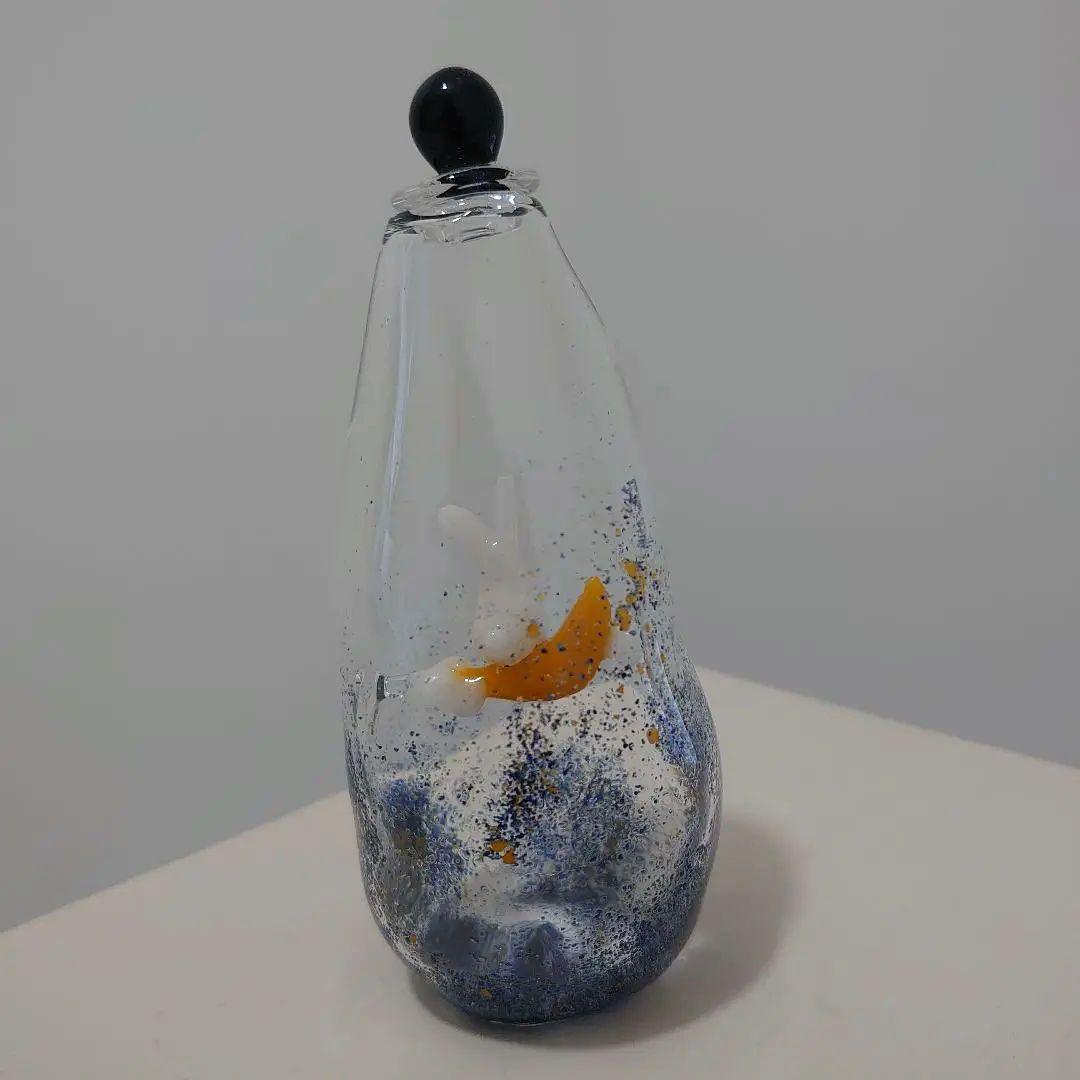 ガラス ウサギ うさぎ オブジェ 置物　リンヴェール RINVERRE