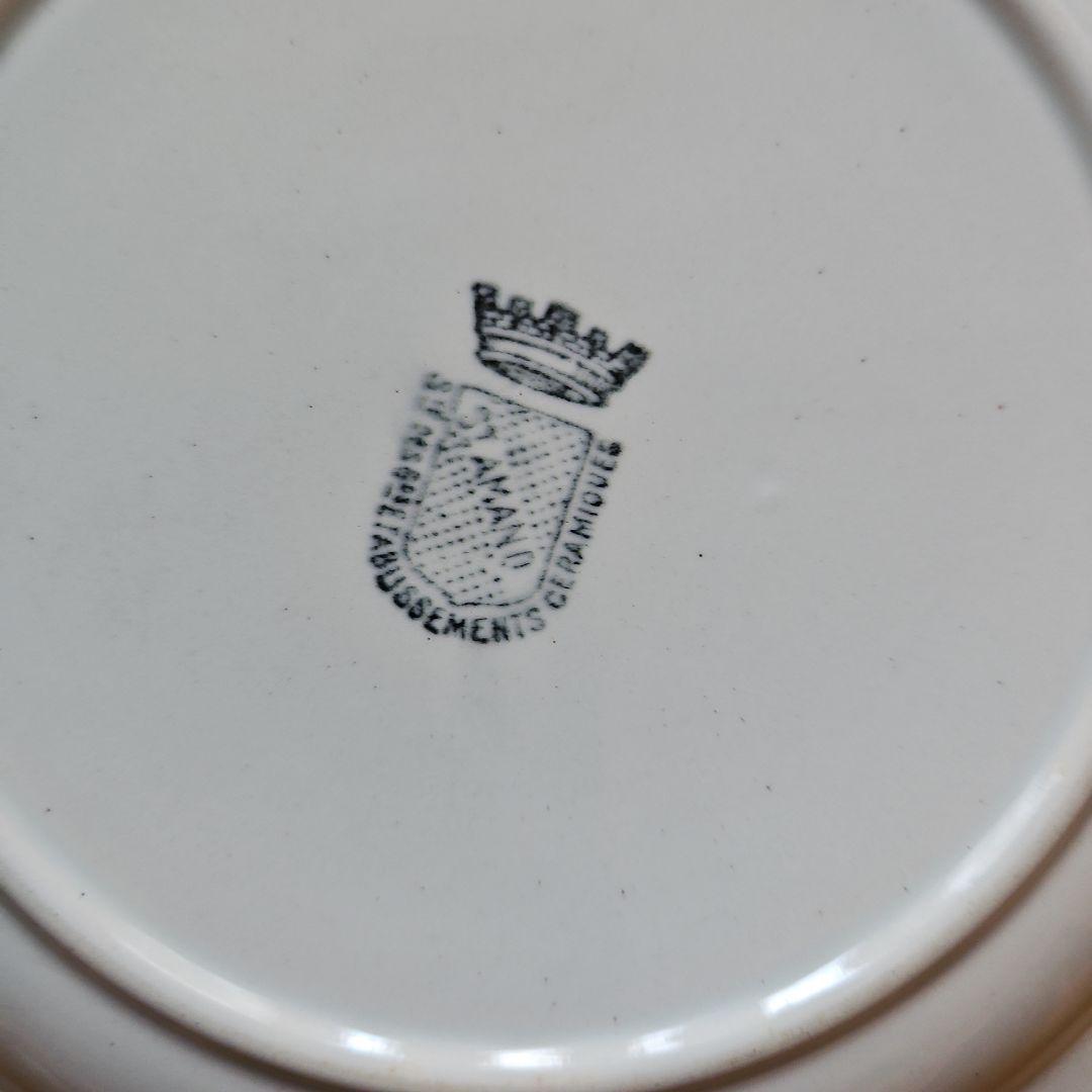 フルーツ柄デザートプレート3枚セット　サンタマン製　フランス蚤の市